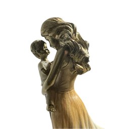 Estatua Escultura Amor Mãe e Filho Dia Das Mães Decoração Luxo Espressione Presente Dia Das Mães, Es - 9