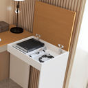 Ver imagem 6 de Escrivaninha em L Mesa de Canto para Escritório Multifuncional - Jm3 Móveis:off White/nature