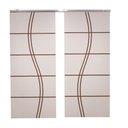 Ver imagem 2 de Porta Dupla Branco Prime Frisada Kit Alumínio Fs Duplo - 210x140