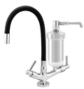 Ver imagem 2 de Torneira Filtro Cozinha Bancada Flexível 2186 Preta C-72