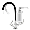 Ver imagem 3 de Torneira Filtro Cozinha Bancada Flexível 2186 Preta C-72