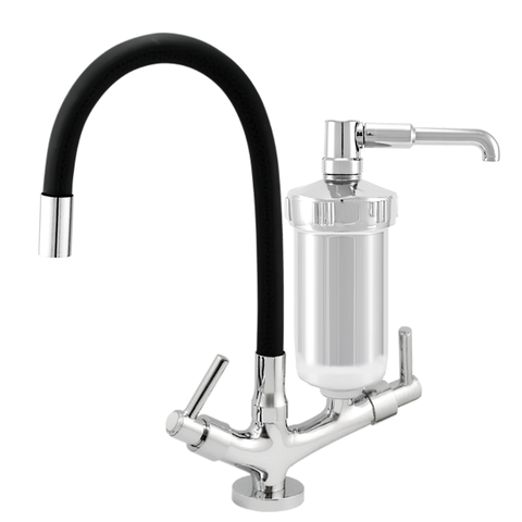 Torneira Filtro Cozinha Bancada Flexível 2186 Preta C-72