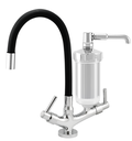 Ver imagem 1 de Torneira Filtro Cozinha Bancada Flexível 2186 Preta C-72