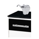 Ver imagem 4 de Balcao Bebedouro Ita. Com Rodizios Branco Com Preto PASSE BEM