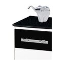 Ver imagem 4 de Balcao Bebedouro Ita. Com Rodizios Branco Com Preto PASSE BEM