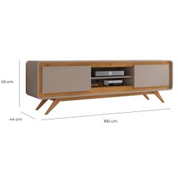 Rack para Tv Sala Channel com 1,50 de Largura - Gianduia - 3