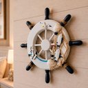 Ver imagem 1 de Timão Marinheiro de Parede Decoração Náutica Casa Praia 23cm