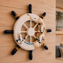 Ver imagem 2 de Timão Marinheiro de Parede Decoração Náutica Casa Praia 23cm