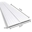 Ver imagem 2 de Forro de PVC 8MMX20CMX3M(6m²) p/Cx Branco/Gelo Bariri