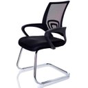 Ver imagem 1 de Cadeira Interlocutor Fixa Escritório tela mesh Wave Pierre Preta W-120a