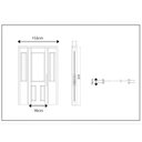 Ver imagem 2 de Portal Madeira Maciça Vitrô Duplo Cavalo Entalhada Completa 153x213x14cm Cedro Rosa