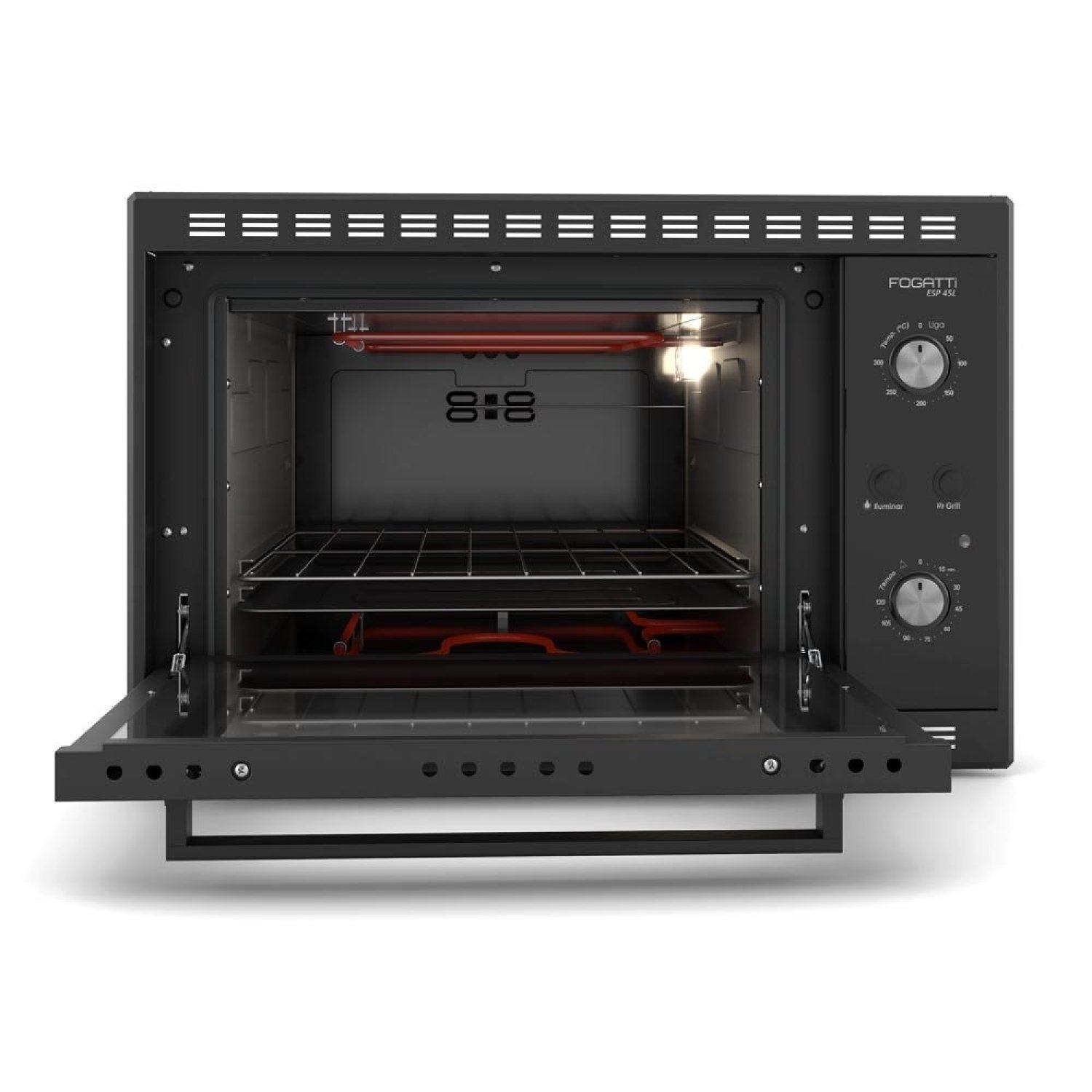 Forno Elétrico de Embutir 45 Litros Esp 127V Fogatti Preto - 2