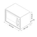 Ver imagem 3 de Forno Elétrico com Espeto Giratório 60 Litros Smart 60 127v Fogatti Preto