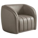 Ver imagem 1 de Poltrona Decorativa Organica Mehis Base Fixa Courino Tcs 726 Moll