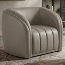 Ver imagem 2 de Poltrona Decorativa Organica Mehis Base Fixa Courino Tcs 726 Moll