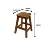 Kit 4 Banquinhos Madeira Banco Banqueta Tamborete Altura 48cm - 2