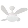 Ventilador de Teto Infinity Plus Mini Branco 4 Pás MDF Br 110V+Controle 1019 - 1