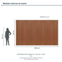 Ver imagem 3 de Painel Ripado Smart 400x240 cm (sem Furo) Incolar Cedro