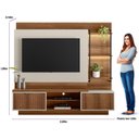Ver imagem 6 de Estante Home para TV até 65 Polegadas LED 2 Portas 4 Prateleiras Belmonte Linea Brasil