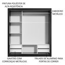 Ver imagem 6 de Guarda Roupa Casal Madesa Lyon Plus 3 Portas de Correr 4 Gavetas
