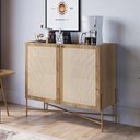 Ver imagem 2 de Balcão Aparador Buffet Cantinho do Café Arlo A10 Hanover/dourado - Mpozenato