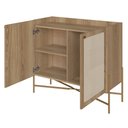 Ver imagem 5 de Balcão Aparador Buffet Cantinho do Café Arlo A10 Hanover/dourado - Mpozenato