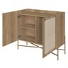 Balcão Aparador Buffet Cantinho do Café Arlo A10 Hanover/dourado - Mpozenato - 5