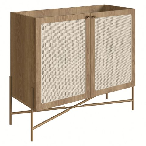 Balcão Aparador Buffet Cantinho do Café Arlo A10 Hanover/dourado - Mpozenato