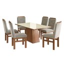 Ver imagem 2 de Conjunto Mesa 160x82cm e 6 Cadeiras Madeira Maciça