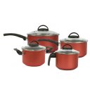 Ver imagem 3 de Jogo 4 Peças: 1 Leiteira, 1 Caçarola e 2 Panelas Cereja