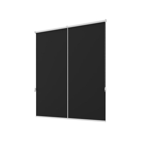 Persiana Rolô Blackout PVC Kit Larg 2,30x1,30 Alt:Preto