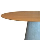 Ver imagem 3 de Mesa de Jantar Cone Oval 235x122 Cm Tampo Freijó Base Freijó Cor Marrom
