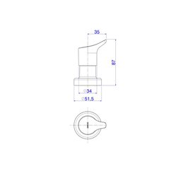Acabamento Deca para Registro Gaveta 1 1/4" e 1 1/2" Gama Cromado - 4900.c13.gd - 2