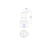 Acabamento Deca para Registro Gaveta 1 1/4" e 1 1/2" Gama Cromado - 4900.c13.gd - 2