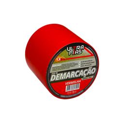 Fita Demarcação de Solo Pvc 100 Mm X 30 Metros - Vermelha - 2