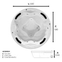 Ver imagem 2 de Spa Redondo Babilonia Completo com Hidro - 127v