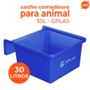 Ver imagem 2 de Cocho para Animal 30l Azul Gplas