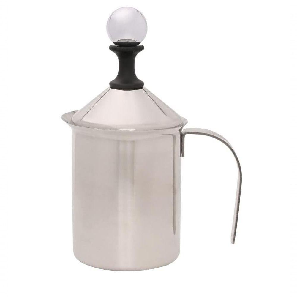 Cremeira Manual em Aço Inox Espumador de Leite 400ml - Mimo