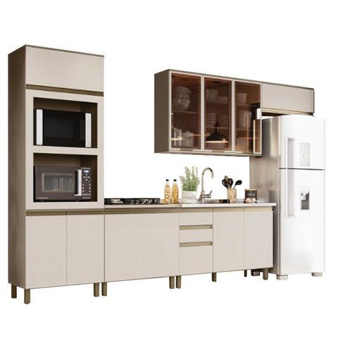 Cozinha Modulada Connect 07 Duna/cristal - Henn