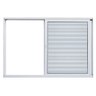 Janela de Alumínio Veneziana 100x150cm 3 Folhas Magnum Atlântica - 2