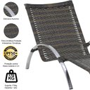 Ver imagem 5 de Espreguiçadeira em Alumínio e Fibra Sintética - Pedra Ferro