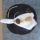 Ver imagem 6 de Prato Raso 27cm e Prato Sobremesa 19cm Vidro Opalino Lyor Carine Black Mesa Posta