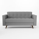 Ver imagem 2 de Sofá Vitrola 3 lugares Suede 