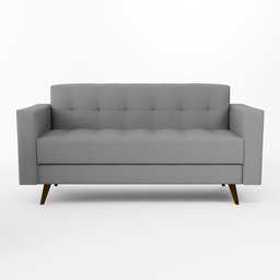 Sofá Vitrola 3 lugares Suede  - 2