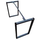 Ver imagem 1 de Pé Base para Mesa Estilo Industrial Modelo Moderno C/ Barra Central 75x50x4cm - 2 Peças