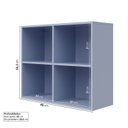 Ver imagem 3 de Armário Aéreo Planejado Nicho 80cm Marselha CabeCasa MadeiraOriginals Azul Sereno