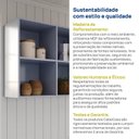 Ver imagem 5 de Armário Aéreo Nicho 80cm Marselha Cabecasa Madeiraoriginals