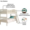 Ver imagem 4 de Beliche Madeira Maciça 721b Marjori - Branco Lavado
