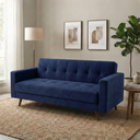 Ver imagem 1 de Sofá 3 Lugares Suede 175cm Escritório e Recepção Vitrola Azul