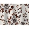 Cortina Rústica 2,80M x 1,80M Floral Tabaco Quarto ou Sala - 5